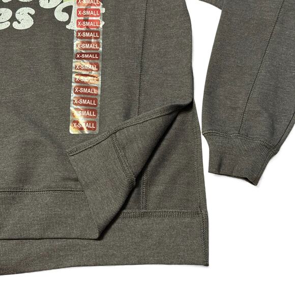 Wildfox Easy Does It Rainbow Sweatshirt Sz XS Charcoal Gray Graphic Pullover NWT - Picture 5 of 9